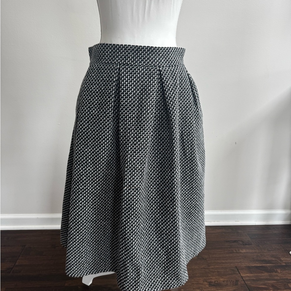 Classic Black and White Women's Skirt